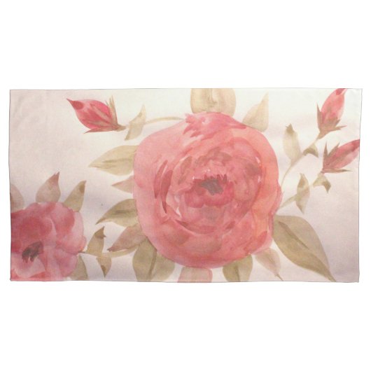 バラ繊細 枕カバー (正面左)