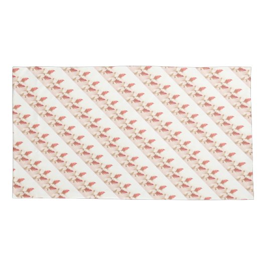 バラ繊細 枕カバー (裏面-左)