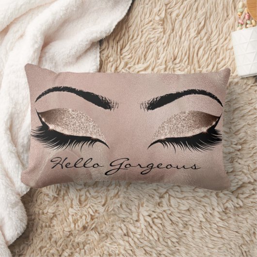 バラ美しい大理石メイクアップまぶしハローゴージャス ランバークッション (ブランケット)