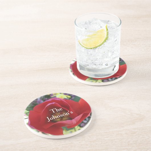 バラ美しい コースター (側面)