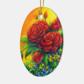 バラ羽 セラミックオーナメント (左)