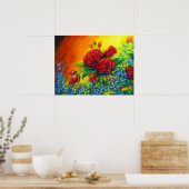 バラ羽 ポスター (キッチン)