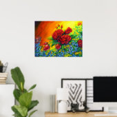 バラ羽 ポスター (ホームオフィス)