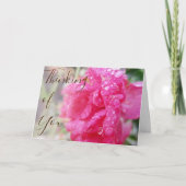 バラ考えるカードの「自分の」雨滴 カード (正面)