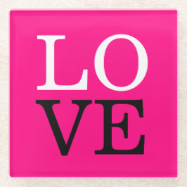 バラ背景結婚愛 ガラスコースター