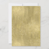 バラ色とゴールドのパリの香水 スイート16の誕生日 招待状 (裏面)