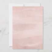 バラ色とローズゴールドの誕生日パーティー招待状 招待状 (裏面)