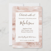 バラ色のきらきらした輝き 招待状 (正面)