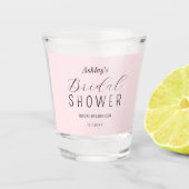 バラ色のウェディングシャワーブランケット ショットグラス (正面)