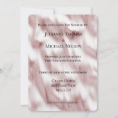 バラ色のグロウマンティックウェディング 招待状 (正面)