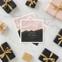 バラ色のシャンパンゴールドのグリッターが抽象的な水彩画のように輝く