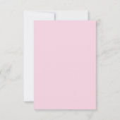 バラ色のスクリプト 18 フォト 18歳の誕生日 招待状 (裏面)