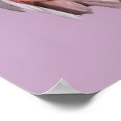 バラ色のスプーンビルの鳥 ポスター (角)