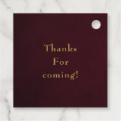 バラ色のピンクとバーガンディーダイヤモンド フェイバータグ (裏面)