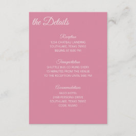 バラ色のピンクの詳細 エンクロージャーカード