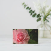 バラ色のピンク 名刺 (スタンド正面)