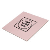 バラ色のフェミニンなロゴ | オーダーメイド プロフェッショナルロゴ タイル (側面)