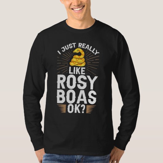 バラ色のヘビのペットケアタンク爬虫類5 Tシャツ (正面)