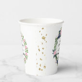 バラ色のユーカリ プリンのお茶会用紙コップ 紙コップ (右)