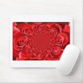 バラ色の世界: フローラルファンタジー マウスパッド (マウス)