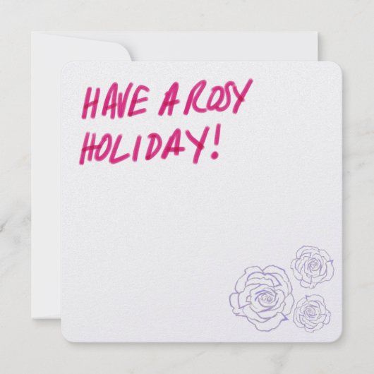 バラ色の休日 シーズンカード (正面)