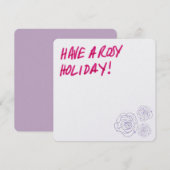 バラ色の休日 シーズンカード (正面/裏面)