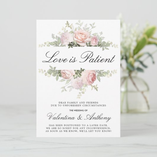 バラ色の優しい愛　～忍耐と愛のウェディング～ 案内状 (スタンド正面)