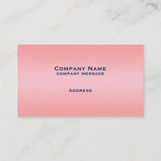 バラ色の名刺 名刺 (裏面)