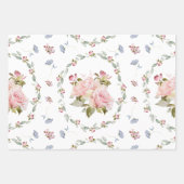 バラ色の品種パック ラッピングペーパーシート (正面)