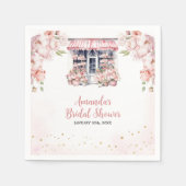 バラ色の彼女はもう恋人募集中じゃない ブライダルシャワーのナプキン スタンダードカクテルナプキン (正面)