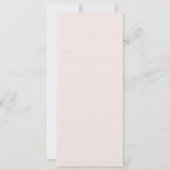 バラ色の桃の新居パーティー招待状 招待状 (裏面)