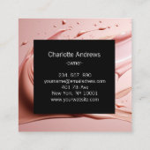 バラ色の美しさサロン スクエア名刺 (裏面)