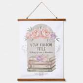 バラ色の芍薬の花のタペストリー 吊り下げ型タペストリー (正面)