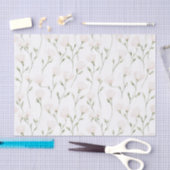 バラ色の花のブライダルシャワー 薄葉紙 (クラフト)