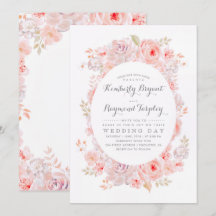 バラ色の花のリース | エレガントなヴィンテージウェディング