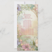 バラ色の花を飾った15歳の誕生日パーティー (裏面)