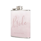 バラ色の花嫁が贈るウエディングギフト　名前入りプレゼント フラスク (左)