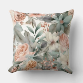 バラ色の花嫁のバレエ植物コレクション クッション