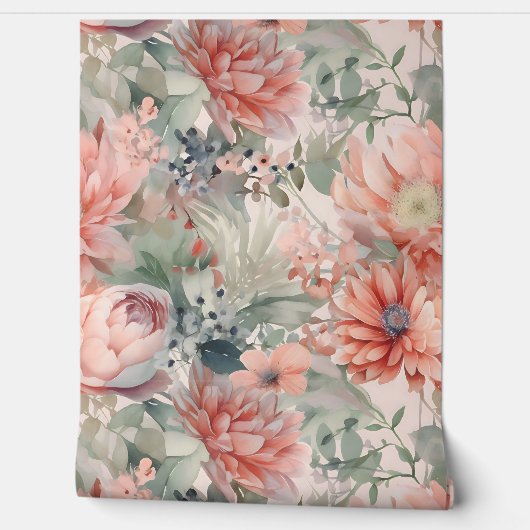 バラ色の花嫁のバレエ植物コレクション 壁紙 (ほどく)