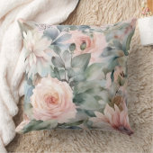 バラ色の花嫁のバレエ・ボタニカル クッション (ブランケット)