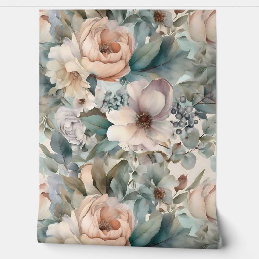 バラ色の花嫁のバレエ・ボタニカル 壁紙 (ほどく)