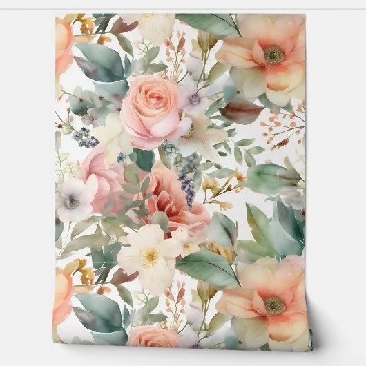 バラ色の花嫁のバレエ・ボタニカル 壁紙 (ほどく)