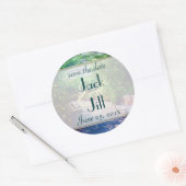 バラ色の花嫁結婚式 ラウンドシール (封筒)