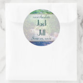 バラ色の花嫁結婚式 ラウンドシール (バッグ)