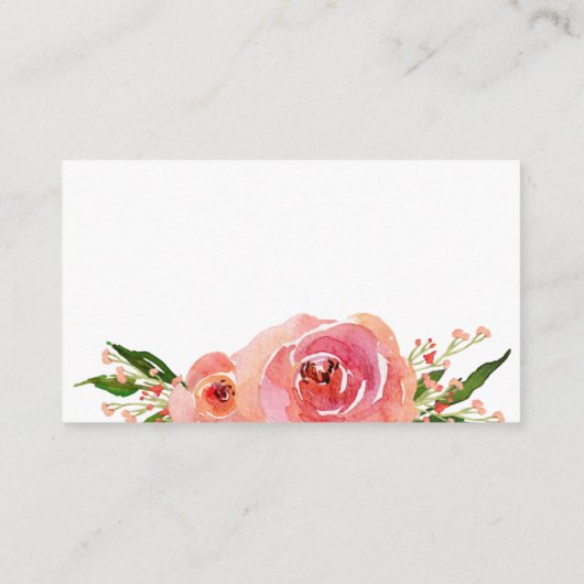 バラ色の花柄LGBTQウェブサイトへの返信お願いします エンクロージャーカード (裏面)