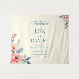 バラ色の花 タペストリー