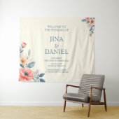 バラ色の花 タペストリー (インサイチュ(横))