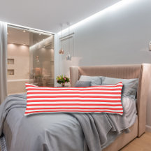 バラ色の赤と白のシンプルな水平ストライプ