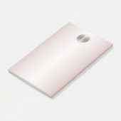 バラ色の輝きとラメのゴージャスなルーストモノグラム ポストイット (アングル)