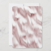 バラ色の輝き ブライダルシャワー 招待状 (裏面)